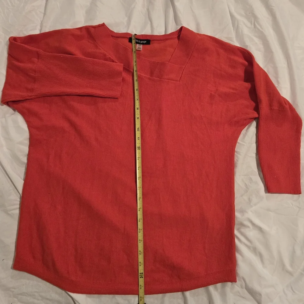 Red/Orange 3/4 Sleeve Top